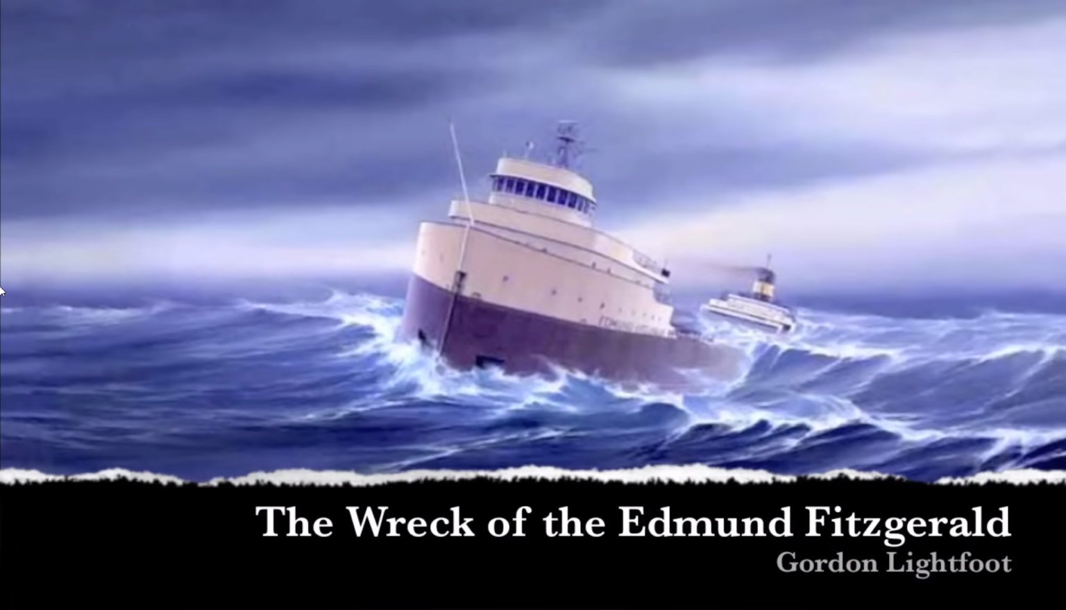 Gordon Lightfoot the Wreck of the Edmund Fitzgerald