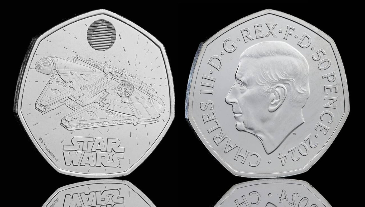 star wars millennium falcon p coin